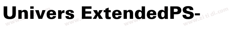 Univers ExtendedPS字体转换